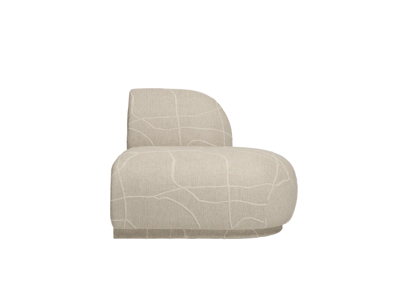 Rico Sofa Open End Right - Can Lis - Sand/Off-White