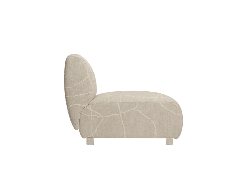 Rico Sofa Open End Right - Can Lis - Sand/Off-White