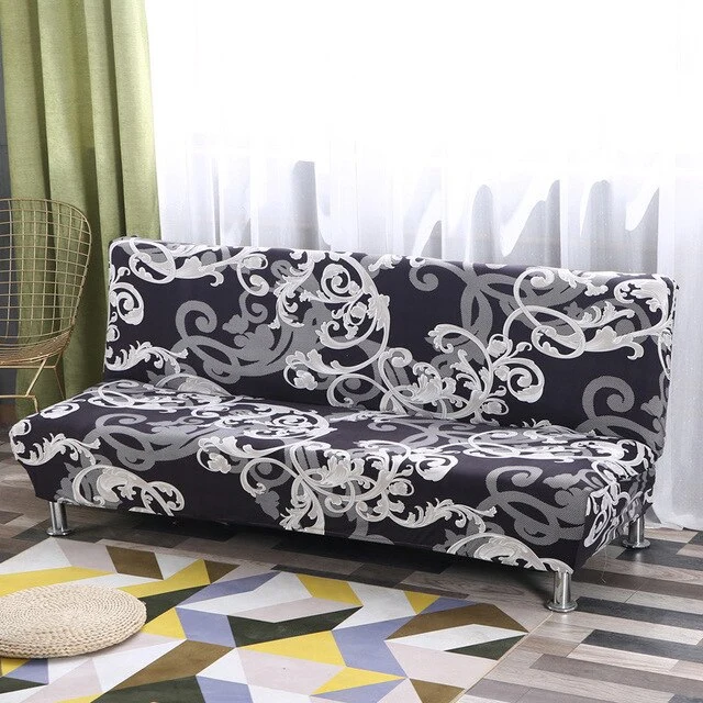 Housse Clic Clac Baroque gris et noir