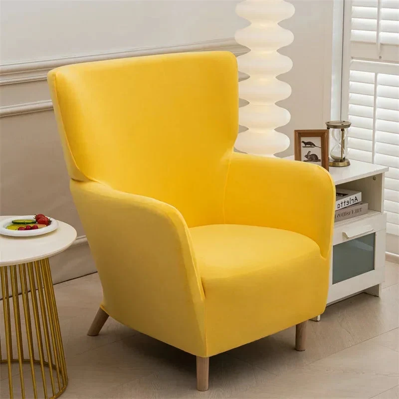 Housse extensible pour fauteuil à oreilles IKEA OSKARSHAMN velours 11 couleurs unie