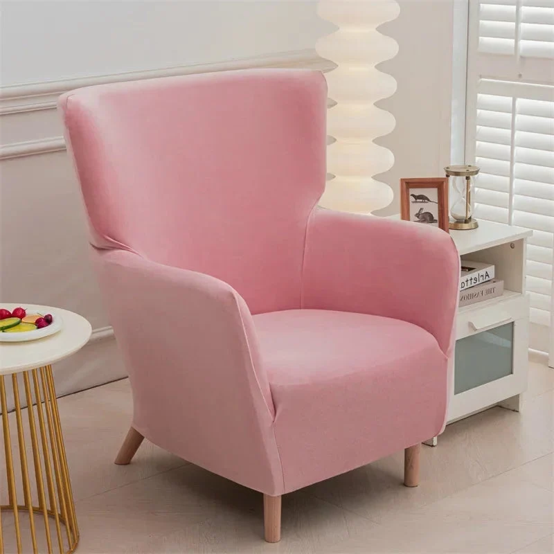 Housse extensible pour fauteuil à oreilles IKEA OSKARSHAMN velours 11 couleurs unie