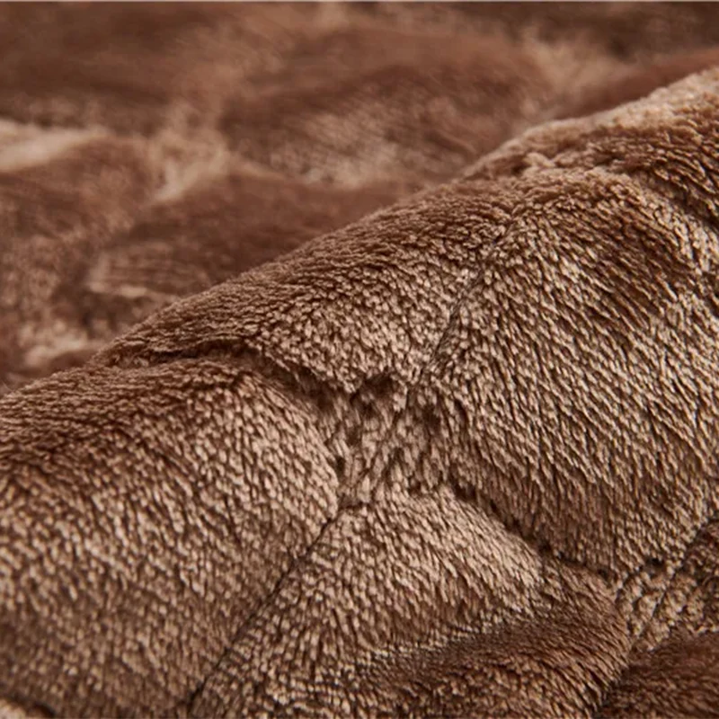 Housse pour fauteuil et canapé relax velours flanelle avec poches intégrées