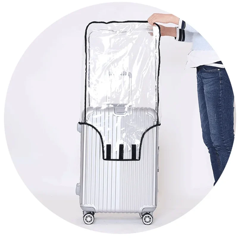 Housse de protection pour valise à roulette transparente et imperméable