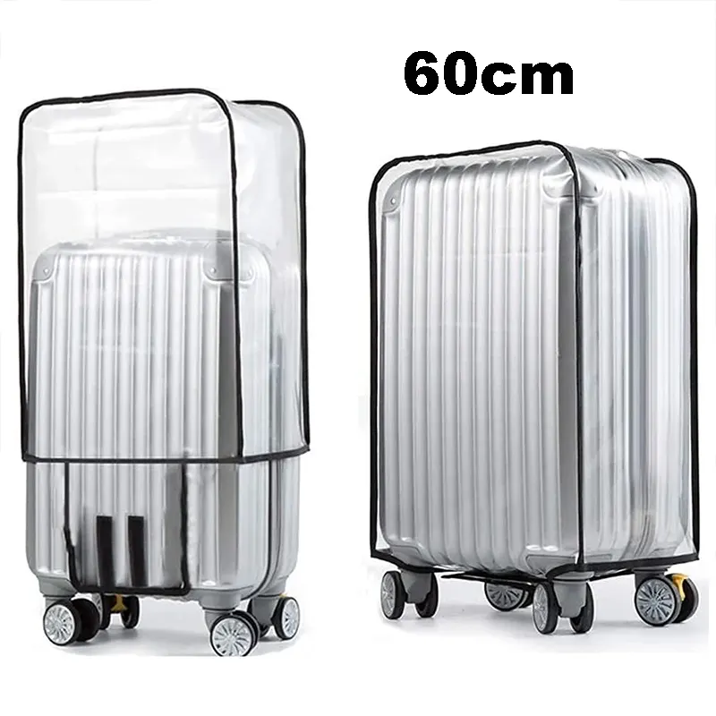 Housse de protection pour valise à roulette transparente et imperméable