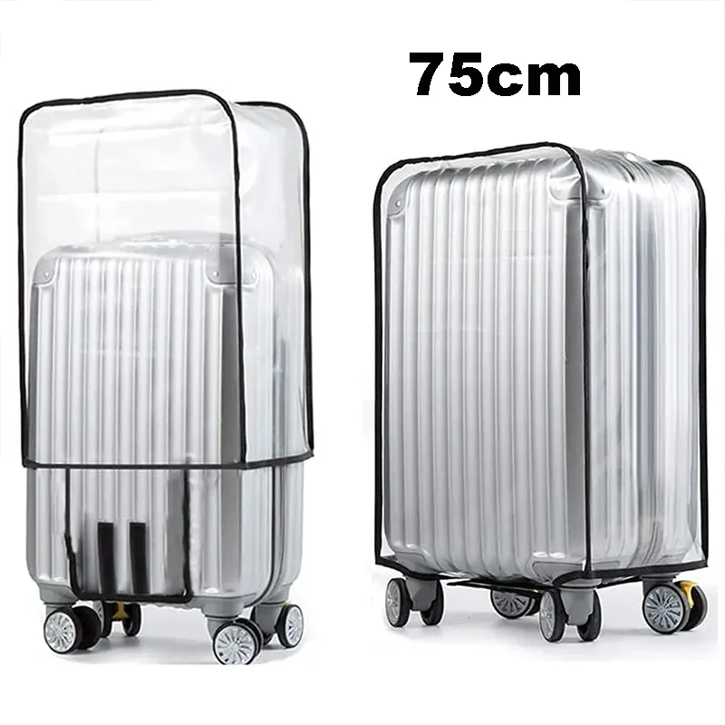 Housse de protection pour valise à roulette transparente et imperméable