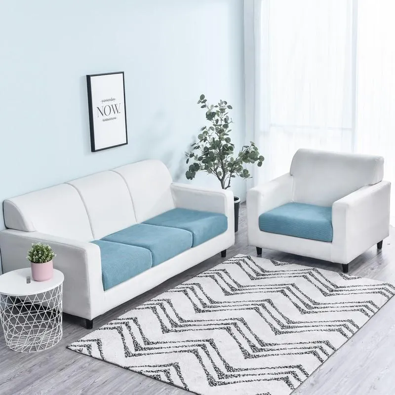 Housse Bleu pour Coussin d'Assise de Canapé