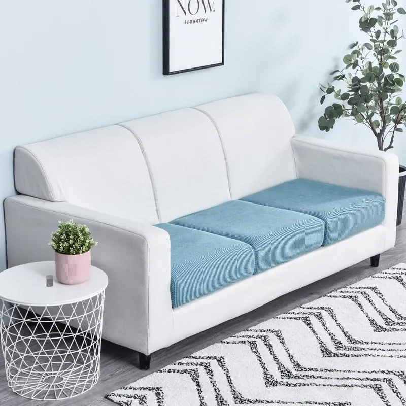 Housse Bleu pour Coussin d'Assise de Canapé