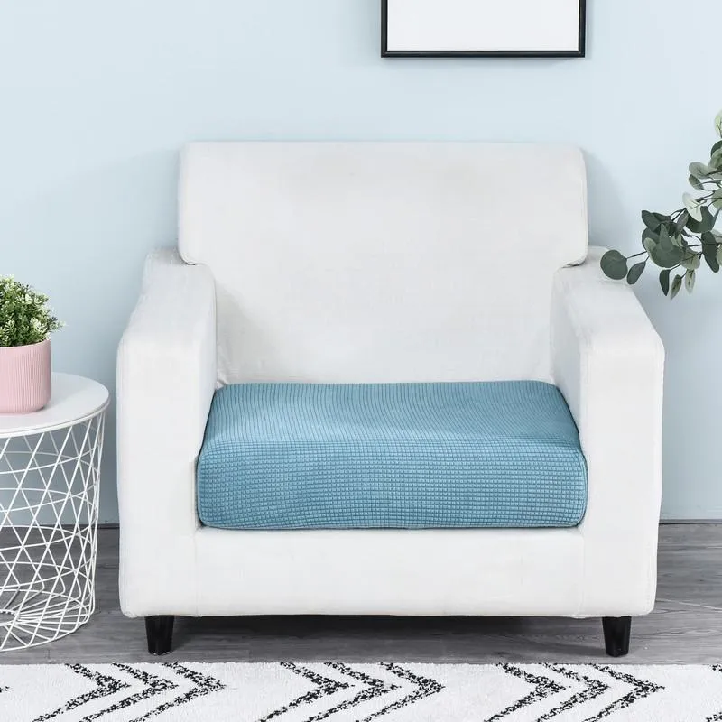 Housse Bleu pour Coussin d'Assise de Canapé
