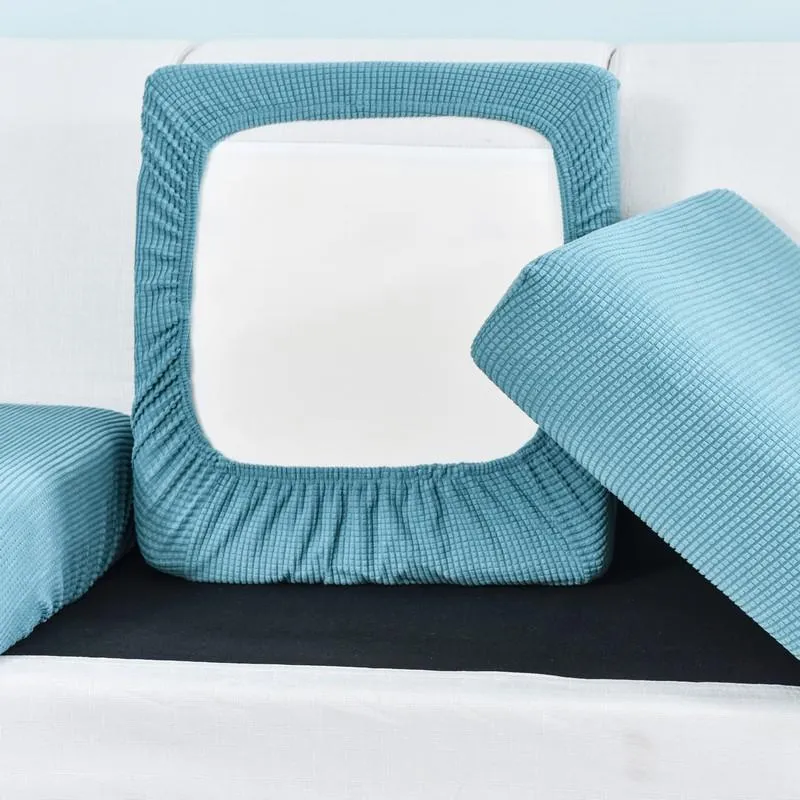 Housse Bleu pour Coussin d'Assise de Canapé