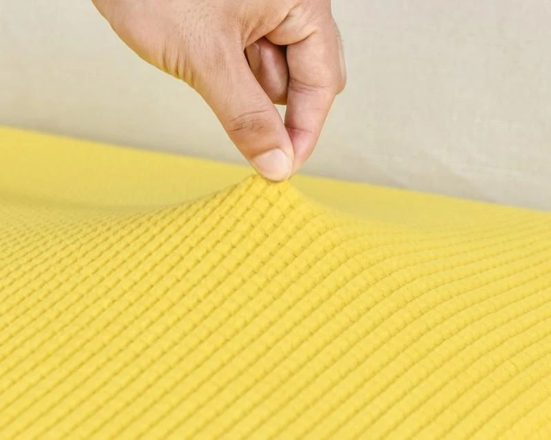Housse Jaune pour Coussin d'Assise de Canapé