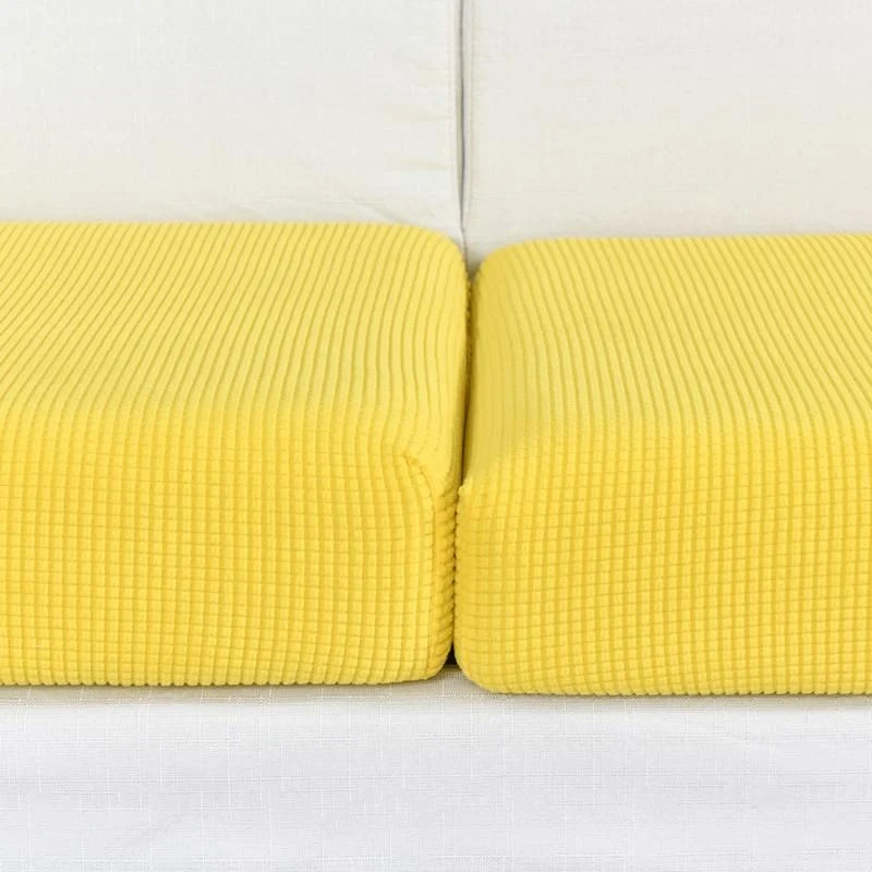 Housse Jaune pour Coussin d'Assise de Canapé