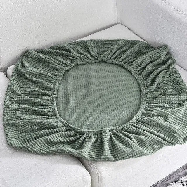 Housse Vert Mousse pour Coussin d'Assise de Canapé