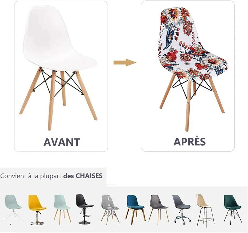 Housse de Chaise Scandinave - Dragon