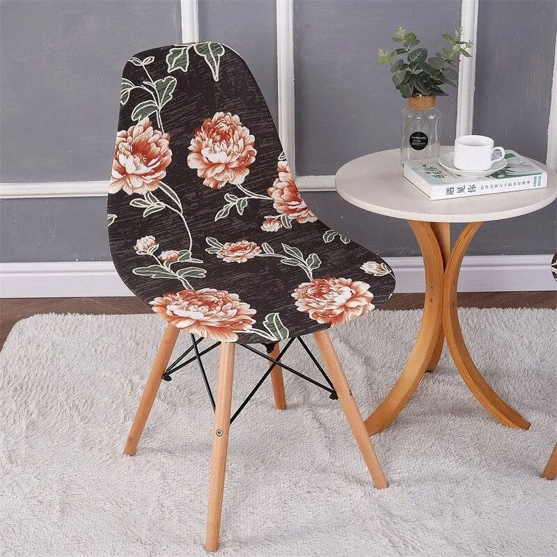Housse de Chaise Scandinave - Fleure Rouge