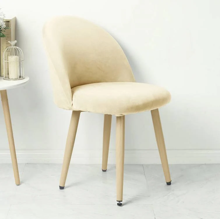 Housse de Chaise Scandinave Velours - Beige
