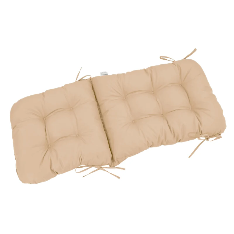Coussin Chaise Dossier Haut 120x50 Beige - Capitonné (Confort 8cm)