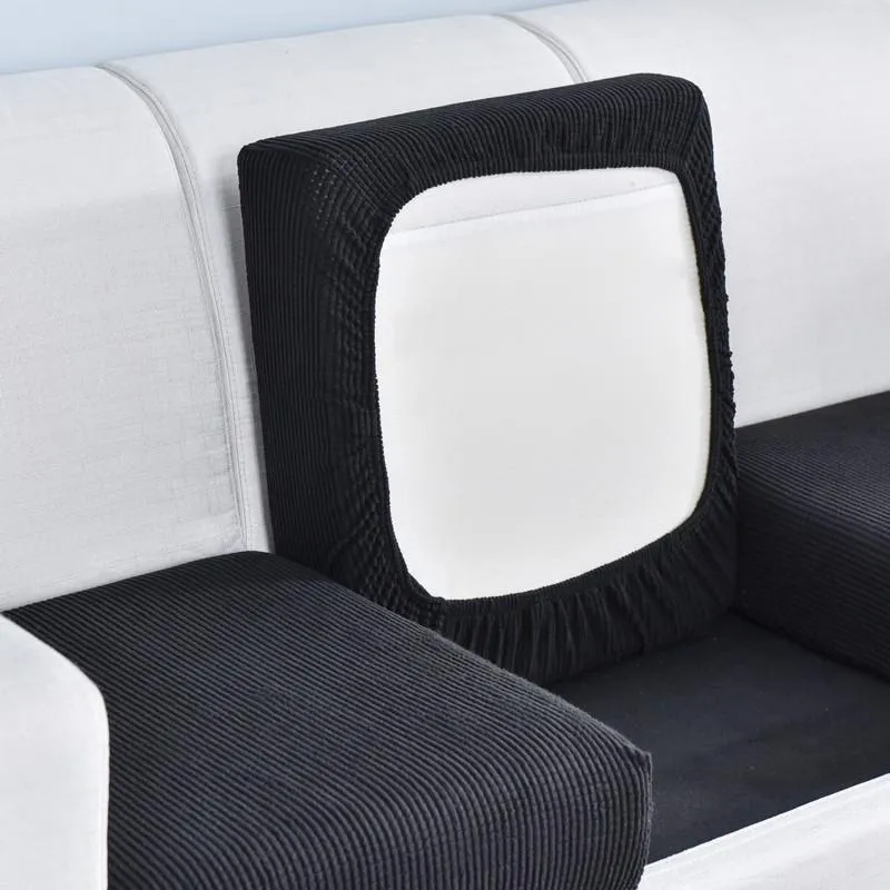 Housse Noir pour Coussin d'Assise de Canapé