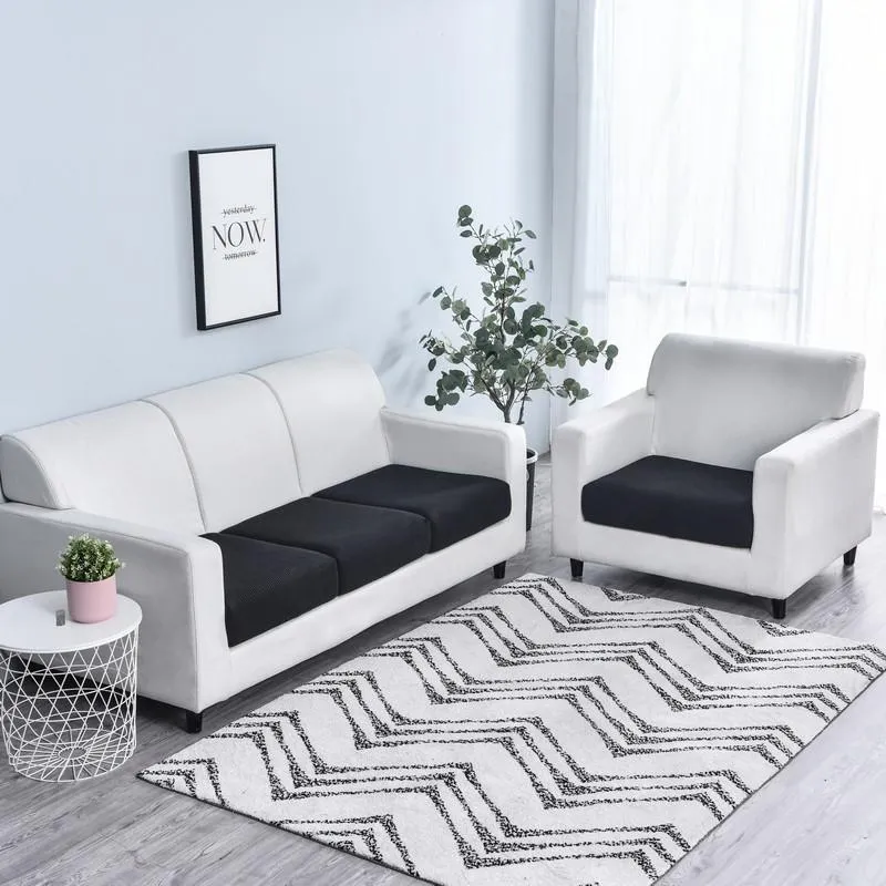 Housse Noir pour Coussin d'Assise de Canapé