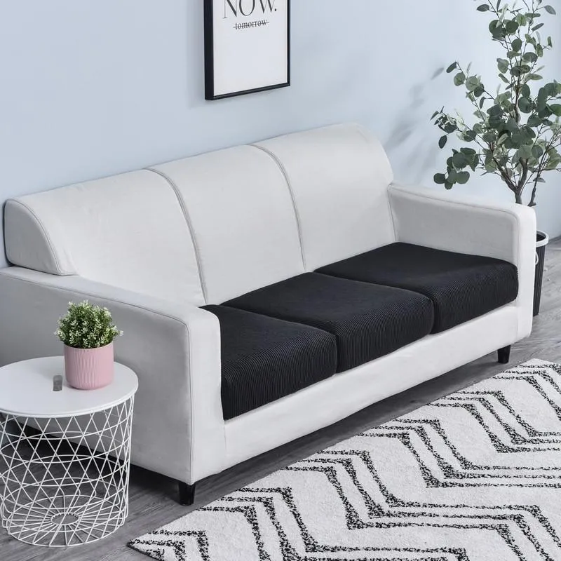 Housse Noir pour Coussin d'Assise de Canapé