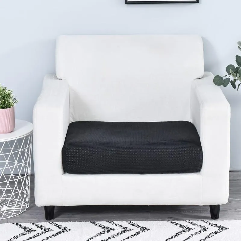 Housse Noir pour Coussin d'Assise de Canapé