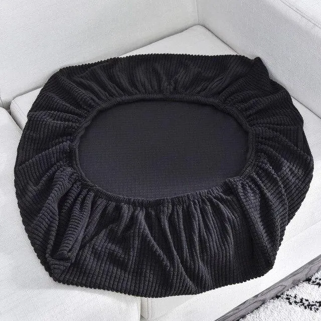 Housse Noir pour Coussin d'Assise de Canapé