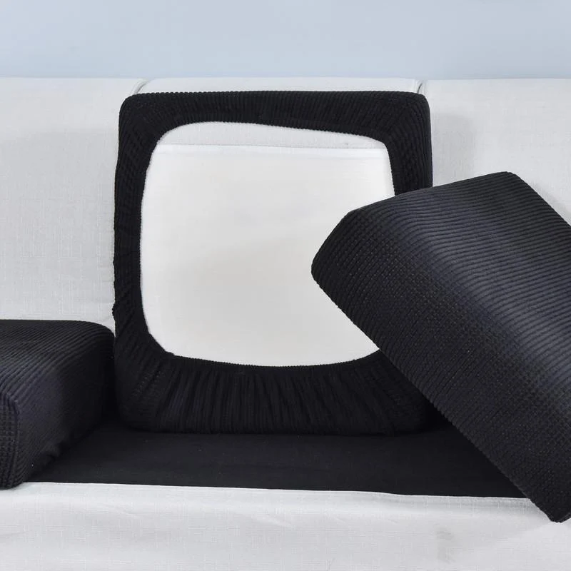 Housse Noir pour Coussin d'Assise de Canapé