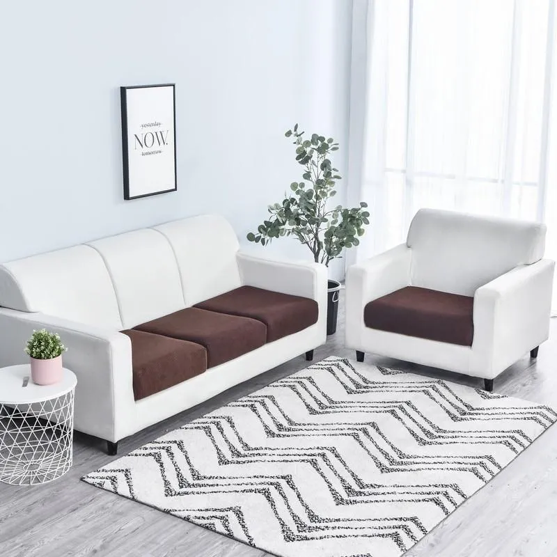 Housse Marron pour Coussin d'Assise de Canapé