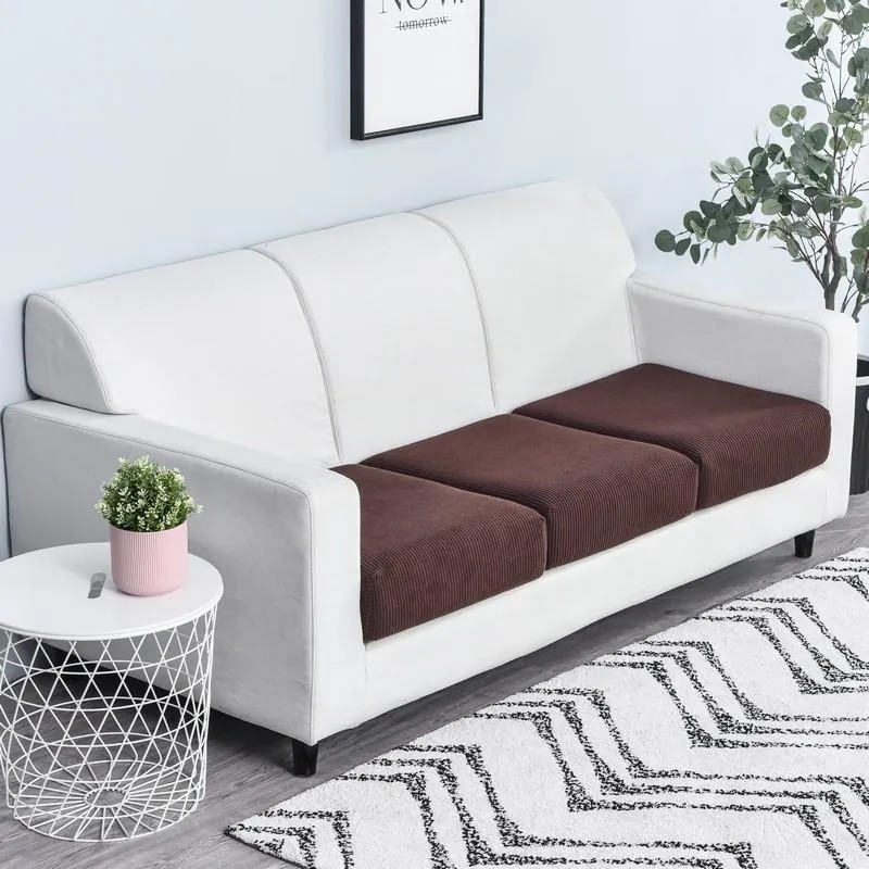 Housse Marron pour Coussin d'Assise de Canapé