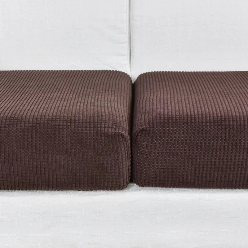 Housse Marron pour Coussin d'Assise de Canapé