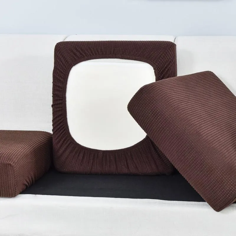 Housse Marron pour Coussin d'Assise de Canapé