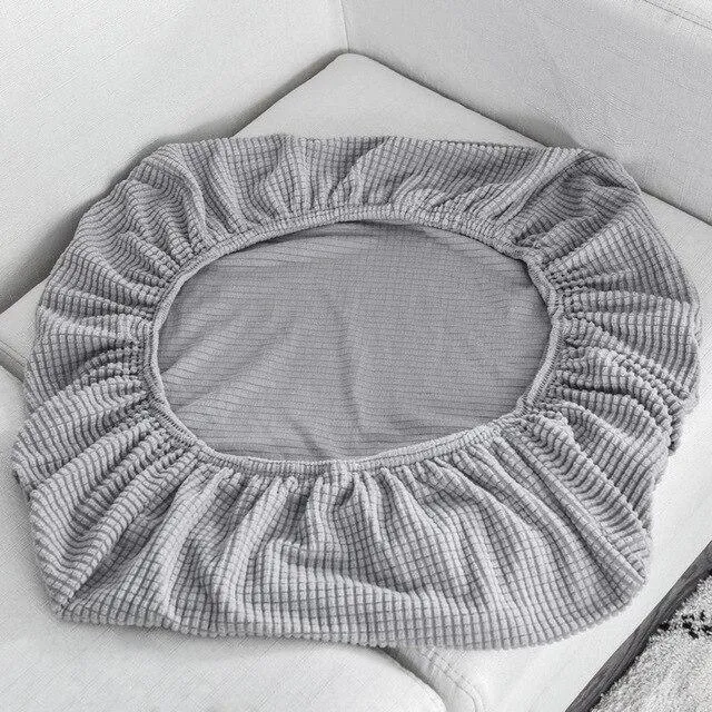 Housse Gris Clair pour Coussin d'Assise de Canapé