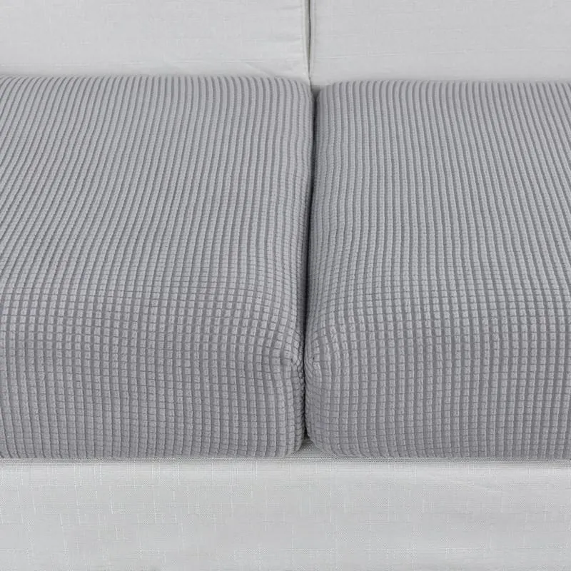 Housse Gris Clair pour Coussin d'Assise de Canapé