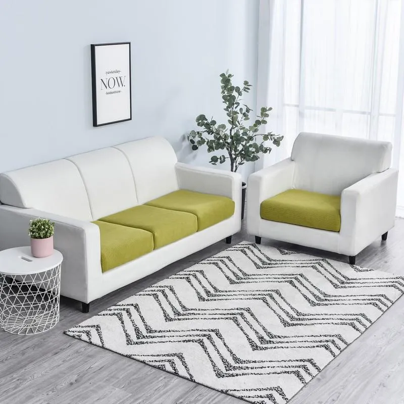 Housse Vert pour Coussin d'Assise de Canapé
