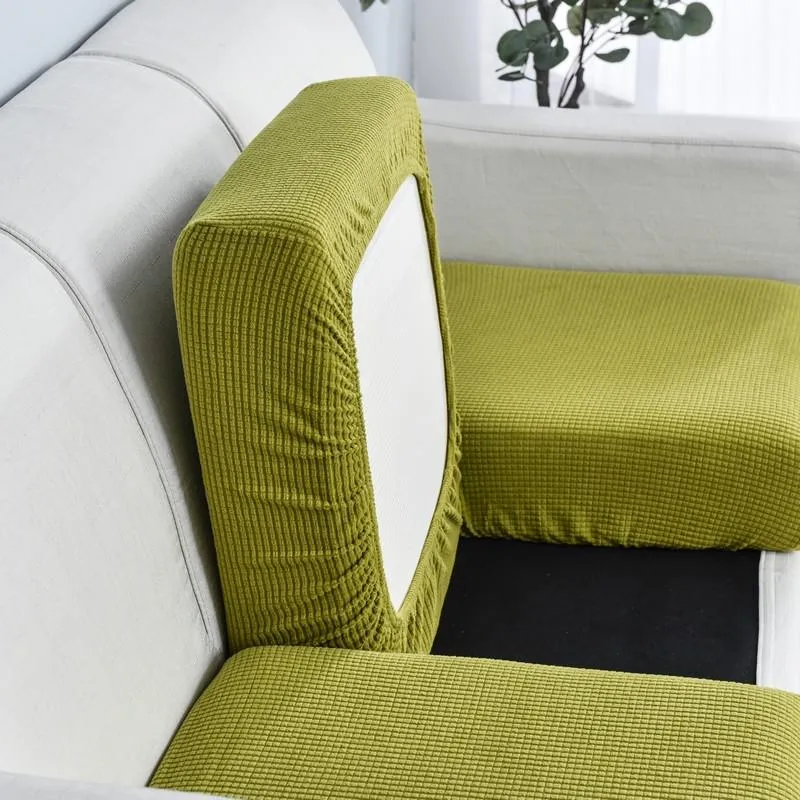 Housse Vert pour Coussin d'Assise de Canapé