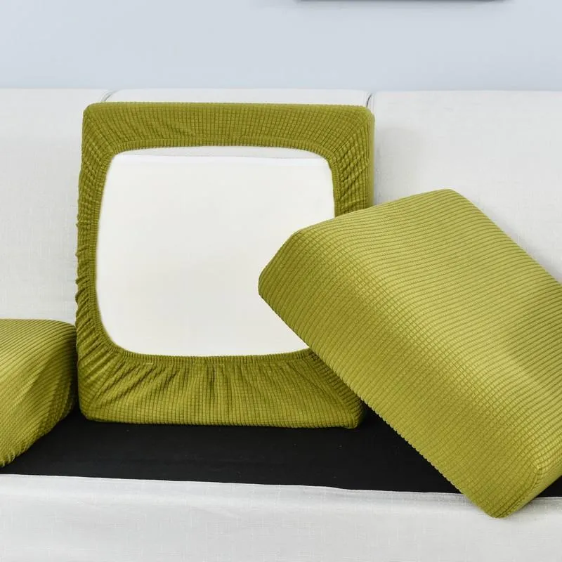 Housse Vert pour Coussin d'Assise de Canapé