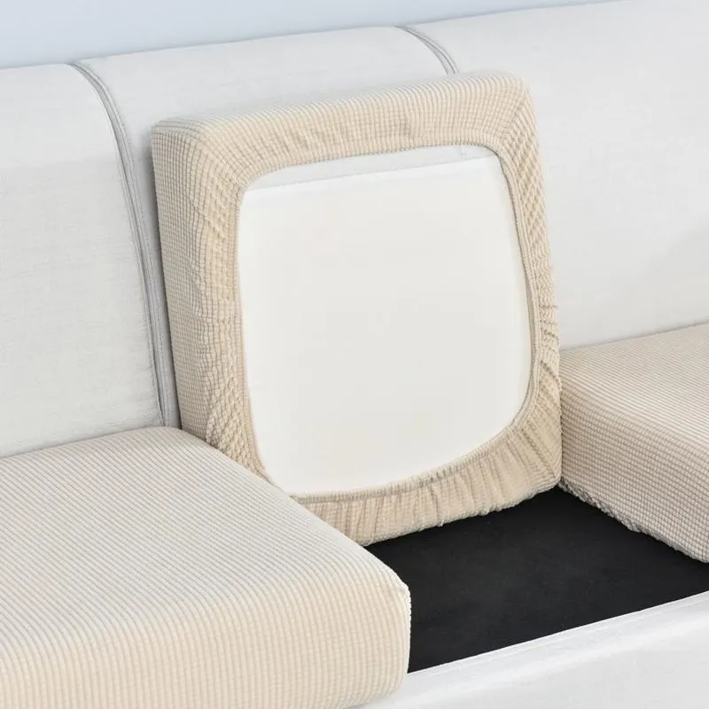 Housse Beige pour Coussin d'Assise de Canapé