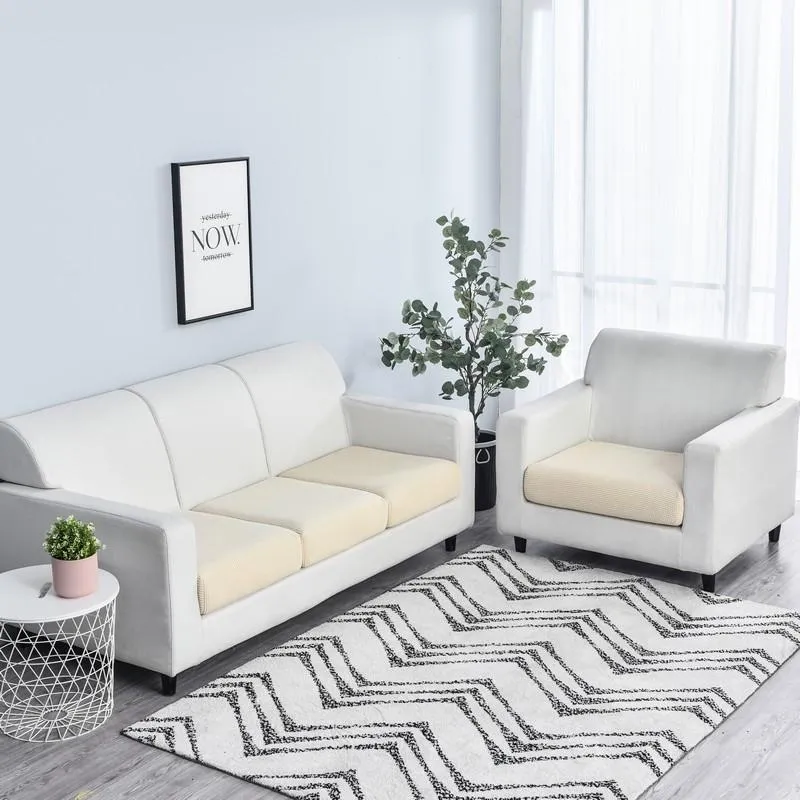 Housse Beige pour Coussin d'Assise de Canapé