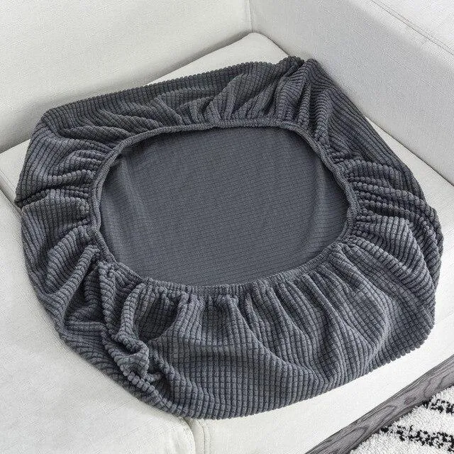 Housse Gris Foncé pour Coussin d'Assise de Canapé