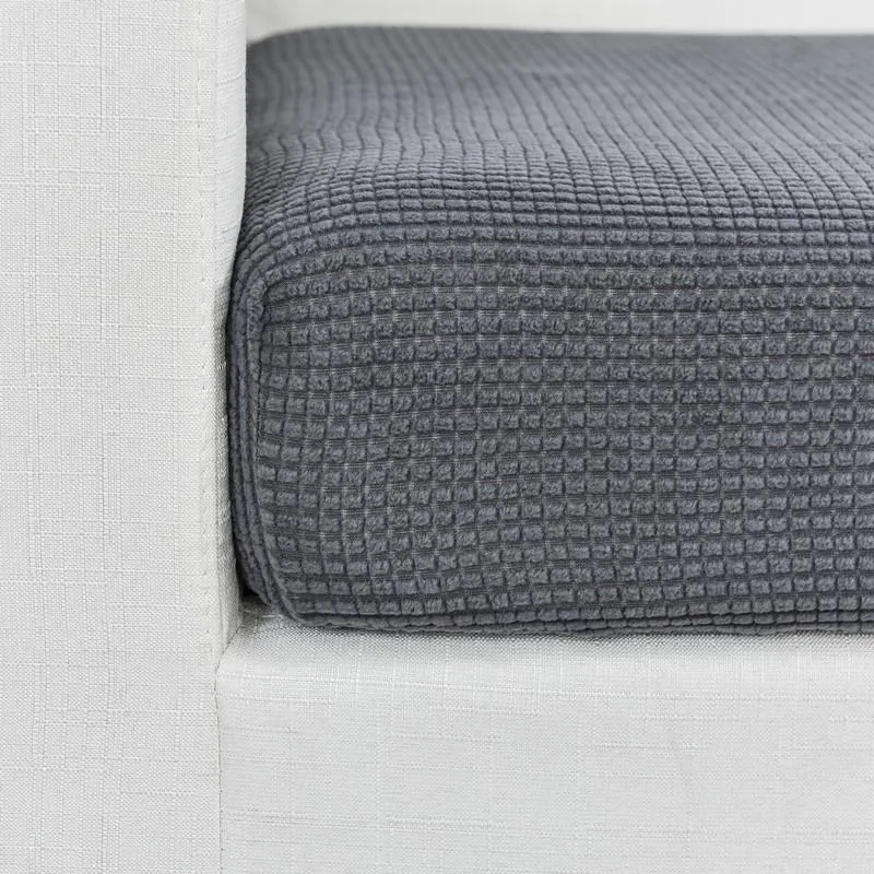 Housse Gris Foncé pour Coussin d'Assise de Canapé