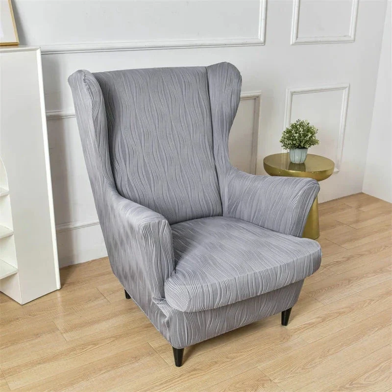 Housse pour fauteuil IKEA Strandmon texture ondulée