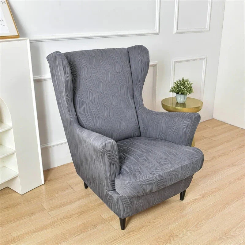 Housse pour fauteuil IKEA Strandmon texture ondulée
