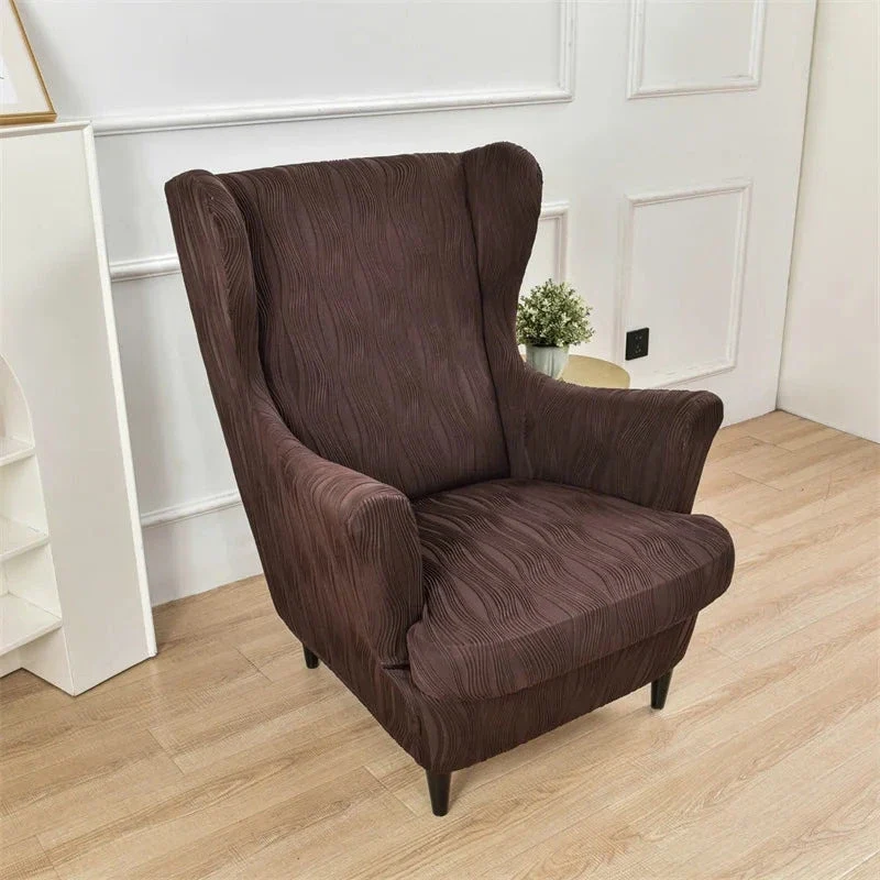 Housse pour fauteuil IKEA Strandmon texture ondulée