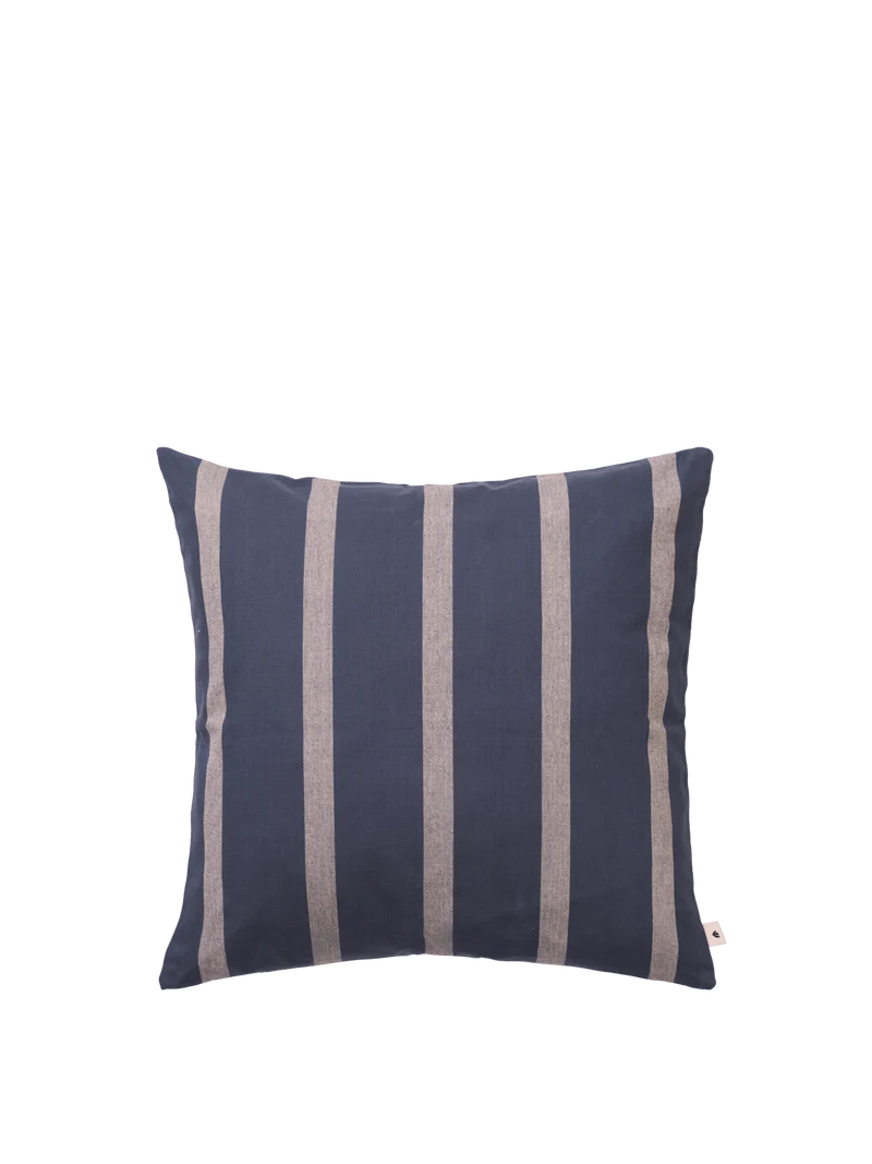 Strand Outdoor Cushion - Indigo Blue/Parchment