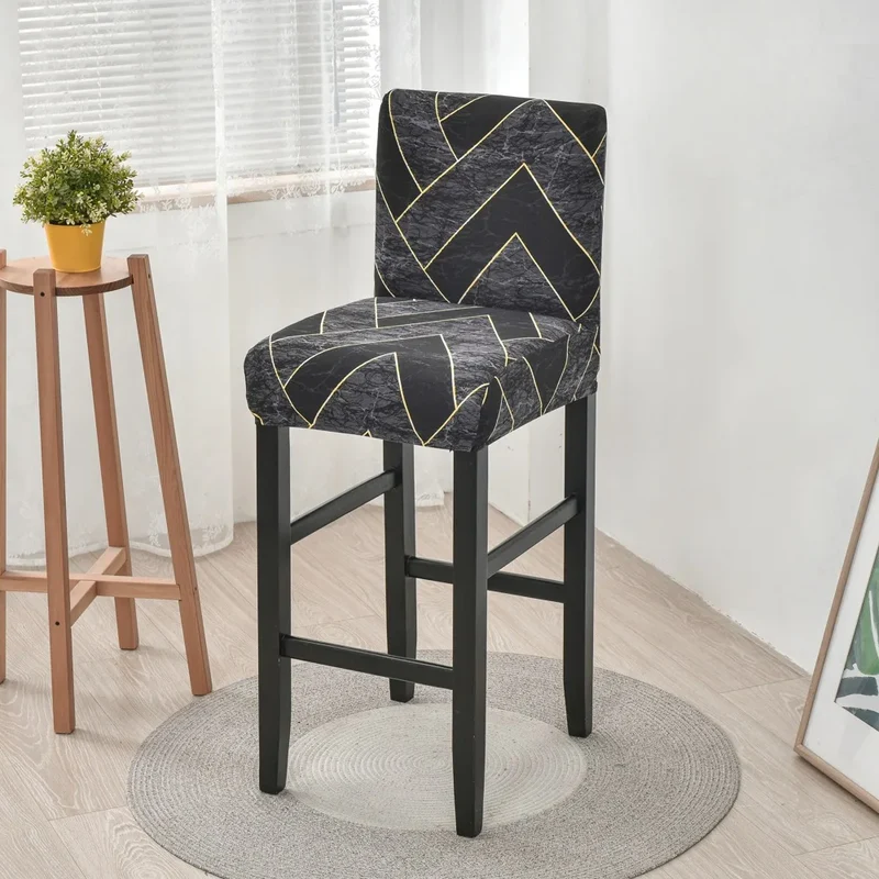 Housse pour tabouret de bar extensible en lycra - 34 Motifs