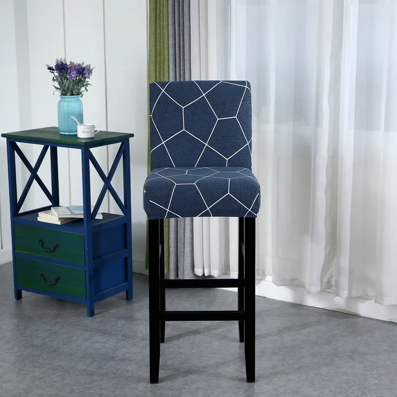 Housse pour tabouret de bar extensible en lycra - 34 Motifs