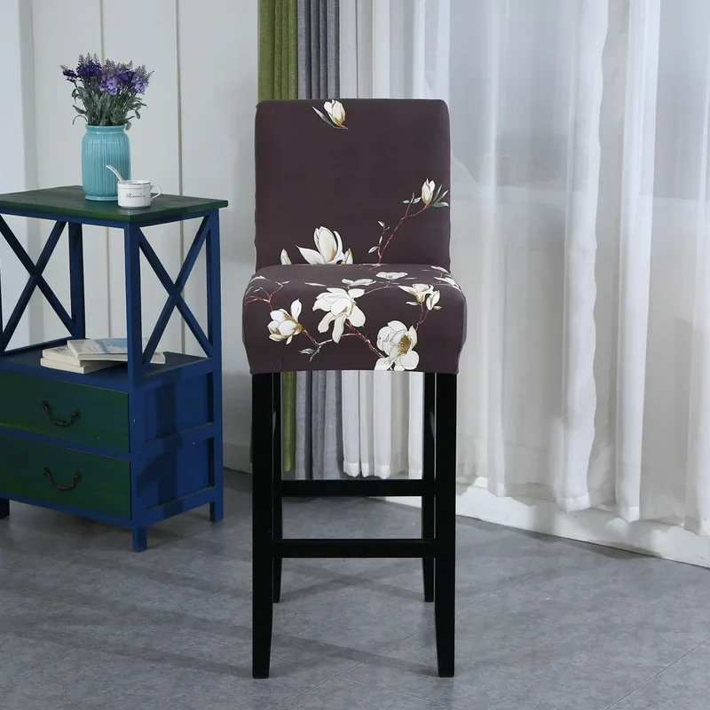 Housse pour tabouret de bar extensible en lycra - 34 Motifs