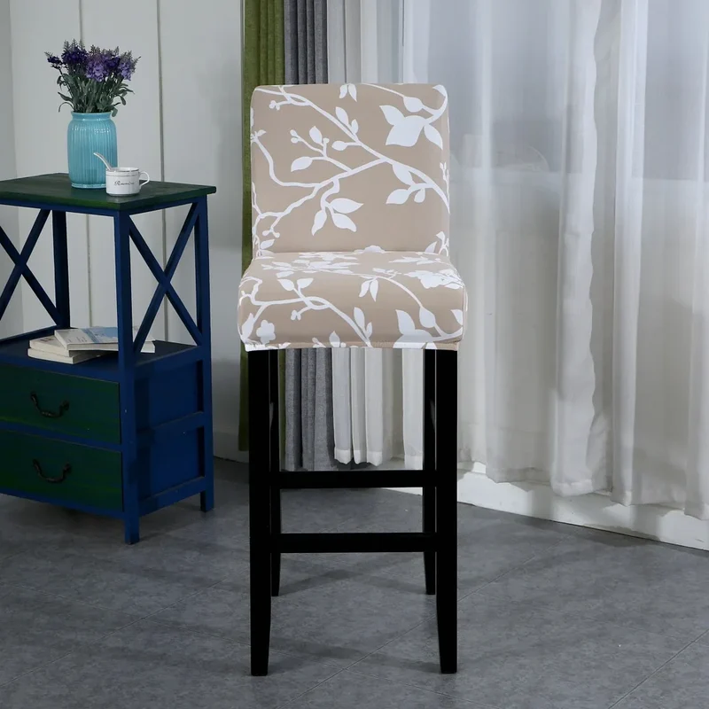 Housse pour tabouret de bar extensible en lycra - 34 Motifs