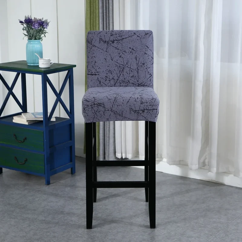 Housse pour tabouret de bar extensible en lycra - 34 Motifs