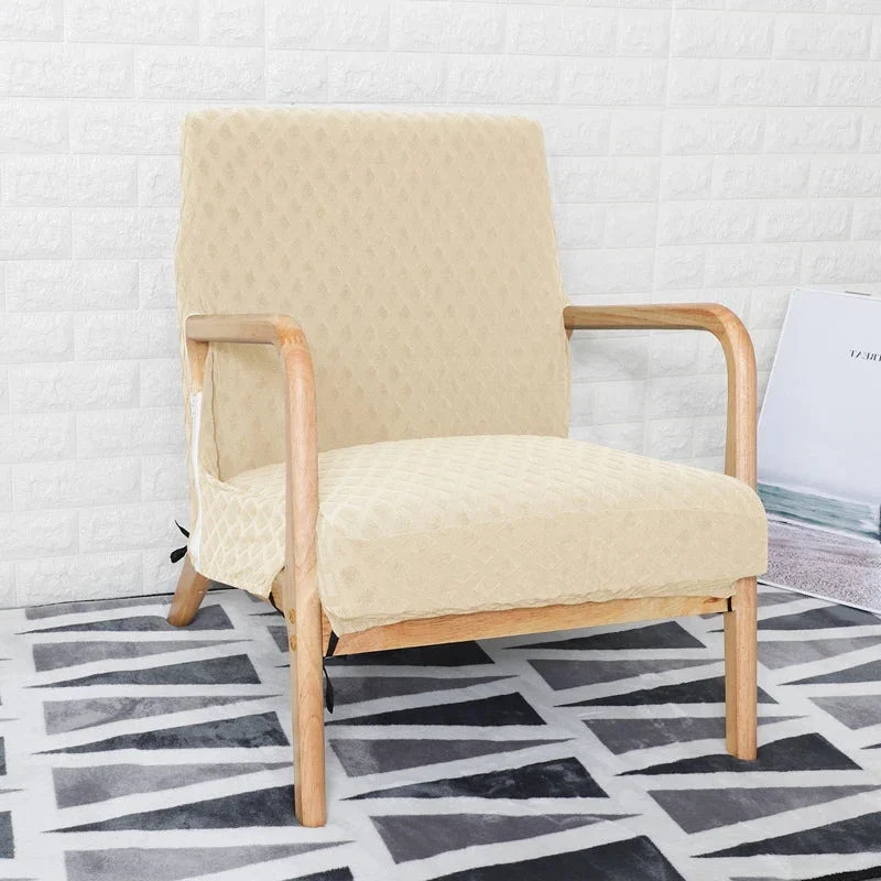Housse de fauteuil scandinave style IKEA EKENÄSET texture losange imperméable