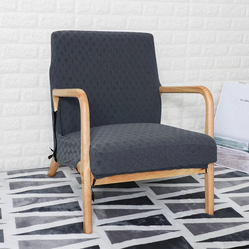Housse de fauteuil scandinave style IKEA EKENÄSET texture losange imperméable